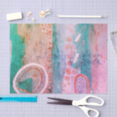 Mousseline Papier de fond multilingue Abstrait (Artisanat)