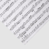 Mousseline Papier de fond musical gris (Détail)