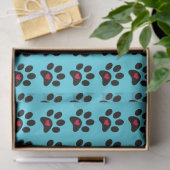 Mousseline Papier de fond "Pâtes et Coeurs" (Cadeau)