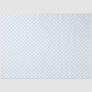 Mousseline Papier de fond Polka bleu et blanc pour bébés