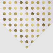 Mousseline Papier de fond Polka doré (Détail)
