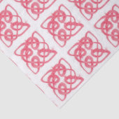 Mousseline Papier de fond rose CELTIC KNOT (Détail)