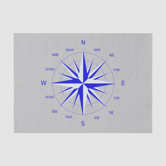 Mousseline Papier de fond Rose Compass (Recto)