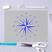 Mousseline Papier de fond Rose Compass (Artisanat)