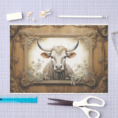 Mousseline Papier de fond rustique de découpage de la vache d (Artisanat)