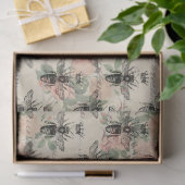 Mousseline Papier de fond sur la découpage de l'abeille de la (Cadeau)