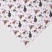 Mousseline Papier de fond Valentine et amour Cavalier (Détail)