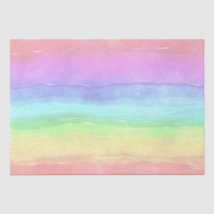 Mousseline Papier de gravure Rainbow Wash Design