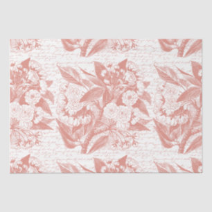 Mousseline Papier de la branche de fleur de cerisier rose