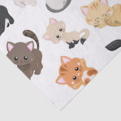 Mousseline Papier de la partie motif chat mou (Détail)