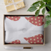 Mousseline Papier de la Saint Valentin Coeurs rouges (Cadeau)