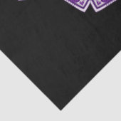 Mousseline papier de mandala violet (Détail)