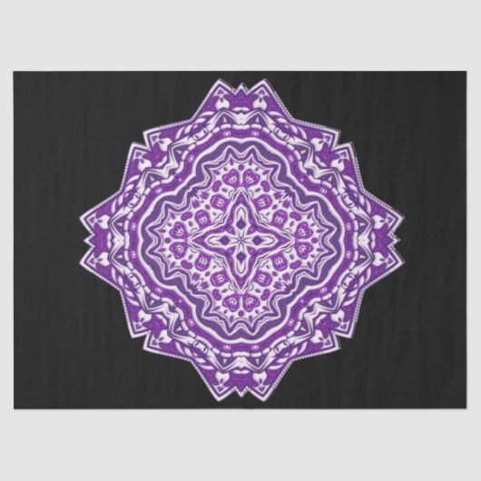 Mousseline papier de mandala violet (Recto)
