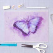 Mousseline papier de mouchoir pourpre (Artisanat)
