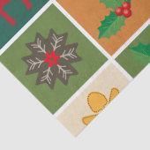 Mousseline papier de mouchoirs de noël (Détail)