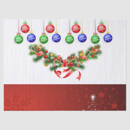 Mousseline Papier de Noël (Recto)