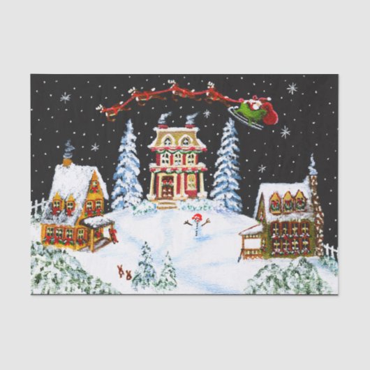 Mousseline Papier de Noël (Recto)