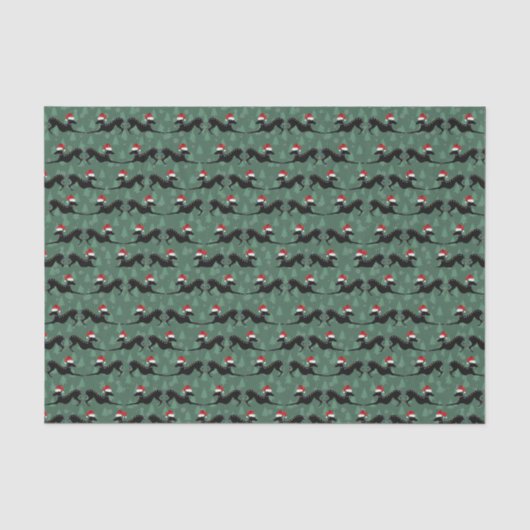 Mousseline Papier de Noël gris italien (Recto)