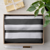 Mousseline Papier de papier à bande noire et blanche (Cadeau)
