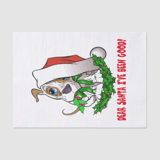 Mousseline Papier de papier à chiot de Noël (Recto)