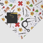 Mousseline Papier de papier cadeau de diplôme d'infirmière (Détail)