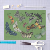 Mousseline papier de papier de 18 livres vert papillon (Artisanat)