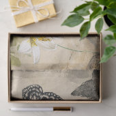 Mousseline Papier de papier de décolpage fleuri décoratif (Cadeau)