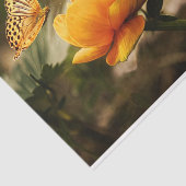 Mousseline Papier de papier de découpage à papillon à fleurs  (Détail)