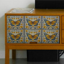 Papier de papier de découpage à papillons bleus vi