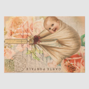 Mousseline Papier de papier de découpage de carte postale pou