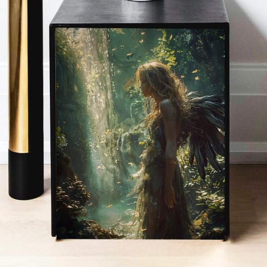 Mousseline Papier de papier de découpage de fées vertes