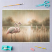 Mousseline Papier de papier de découpage de Flamant rose (Artisanat)