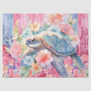 Mousseline Papier de papier de découpage de la tortue de mer