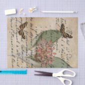 Mousseline Papier de papier de découpage de script papillon v (Artisanat)