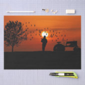 Mousseline Papier de papier de découpage du crépuscule du tra (Artisanat)