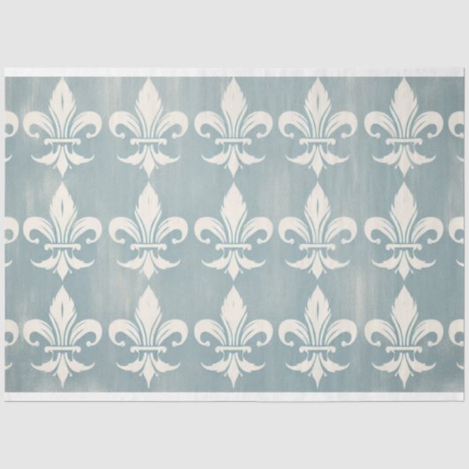 Mousseline Papier de papier de découpage Fleur de lis (Recto)