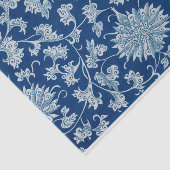 Mousseline Papier de papier de découpage floral chinois bleu (Détail)