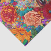 Mousseline Papier de papier de découpage floral moderne (Détail)