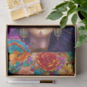 Mousseline Papier de papier de découpage floral moderne (Cadeau)