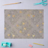 Mousseline Papier de papier de découpage Gold Bee et Scroll (Artisanat)