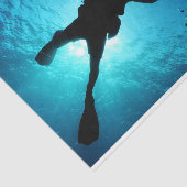 Mousseline Papier de papier de découpage océanique de plongée (Détail)