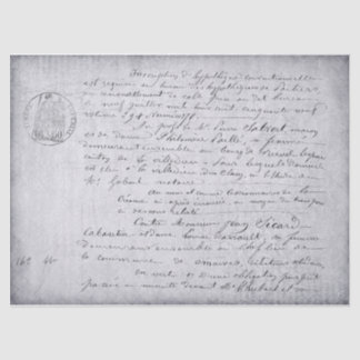 Mousseline Papier de papier de découpage vieux script françai