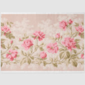 Mousseline Papier de papier de découpage vintage rose (Recto)