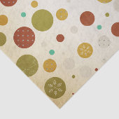 Mousseline Papier de papier de fond blanc Polka Dot Snowflake (Détail)