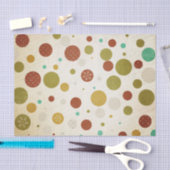 Mousseline Papier de papier de fond blanc Polka Dot Snowflake (Artisanat)