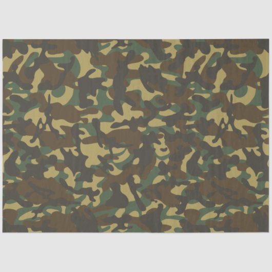 Mousseline Papier de papier de fond Camouflage forestier (Recto)