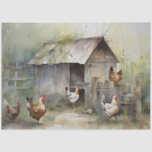 Mousseline Papier de papier de fond de cuvette de poulet (Recto)