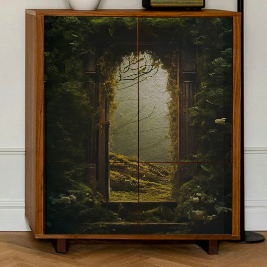 Mousseline Papier de papier de fond de découpage de porte de 