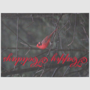 Mousseline Papier de papier de fond de dessin cardinal rouge