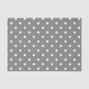 Mousseline Papier de papier de fond de polka gris